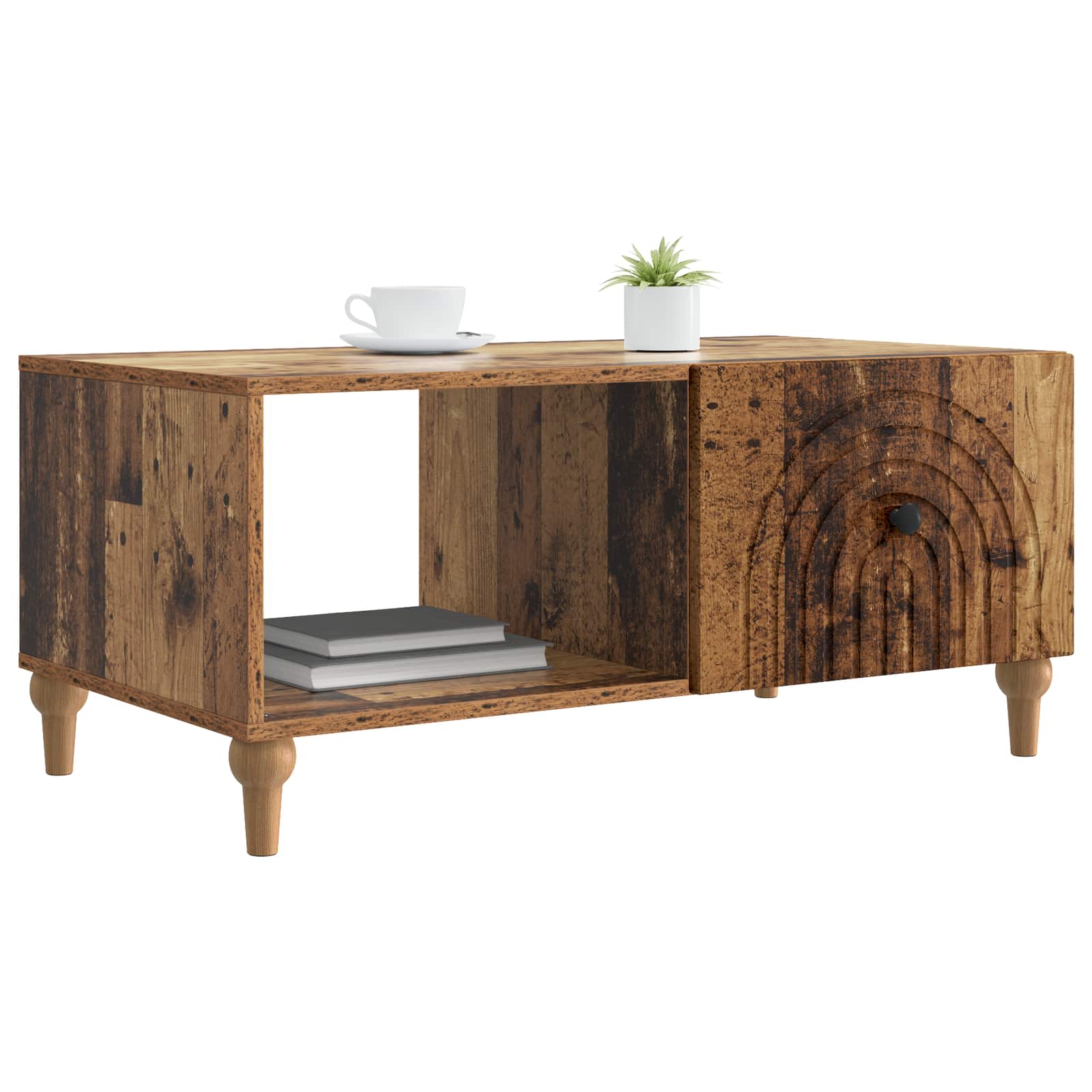 Tavolino da salotto Legno antico 90 x 50 x 40 cm | homemem39