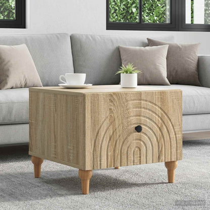 Tavolino da salotto con cassetto Rovere Sonoma 49 x 50 x 40 cm