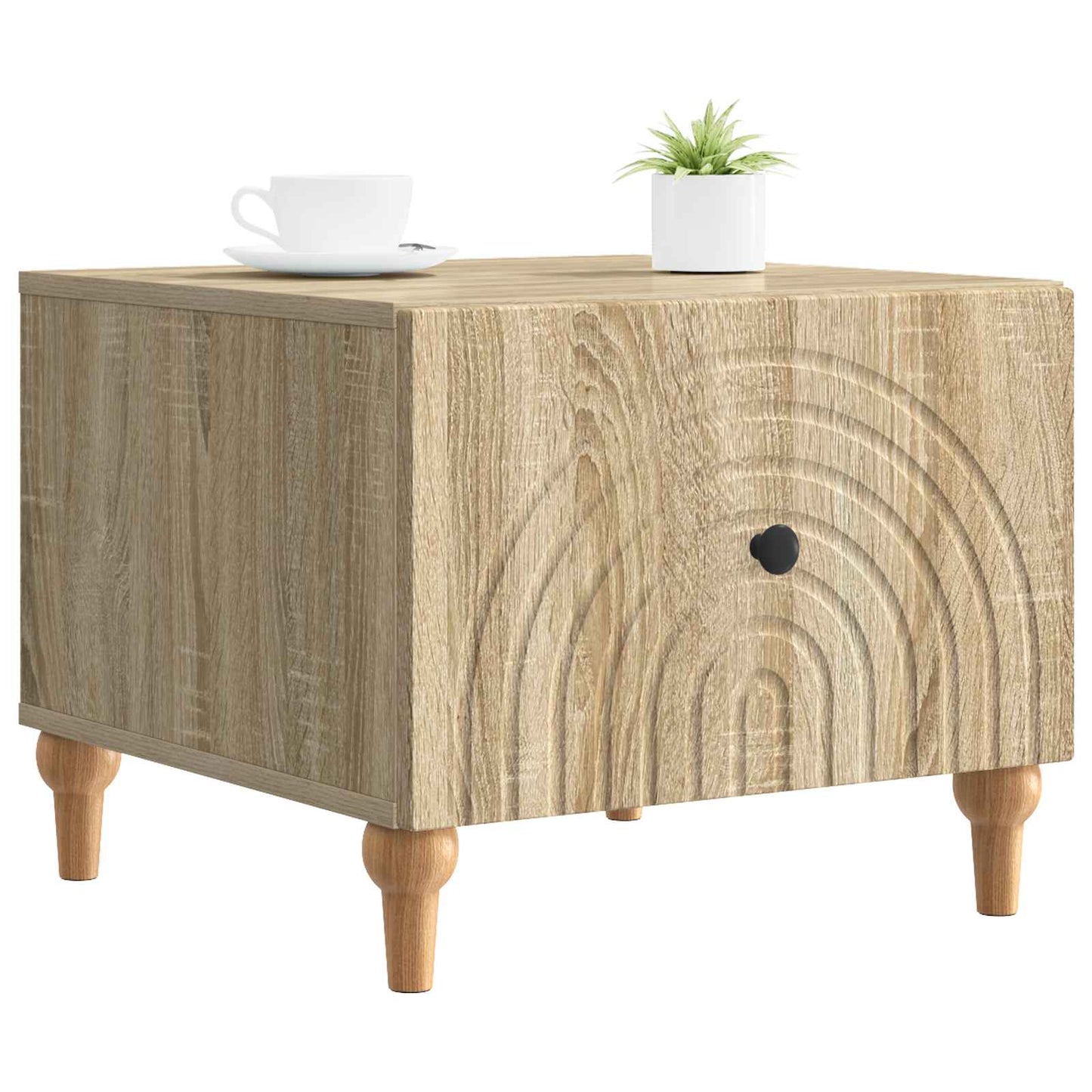 Tavolino da salotto con cassetto Rovere Sonoma 49 x 50 x 40 cm