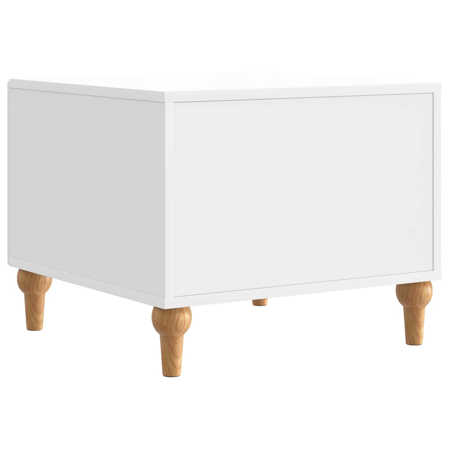 Tavolino da salotto con cassetto Bianco Lucido 49 x 50 x 40 cm | homemem39