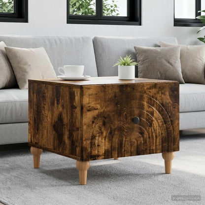 Tavolino da salotto con cassetto Rovere Fumo 49 x 50 x 40 cm