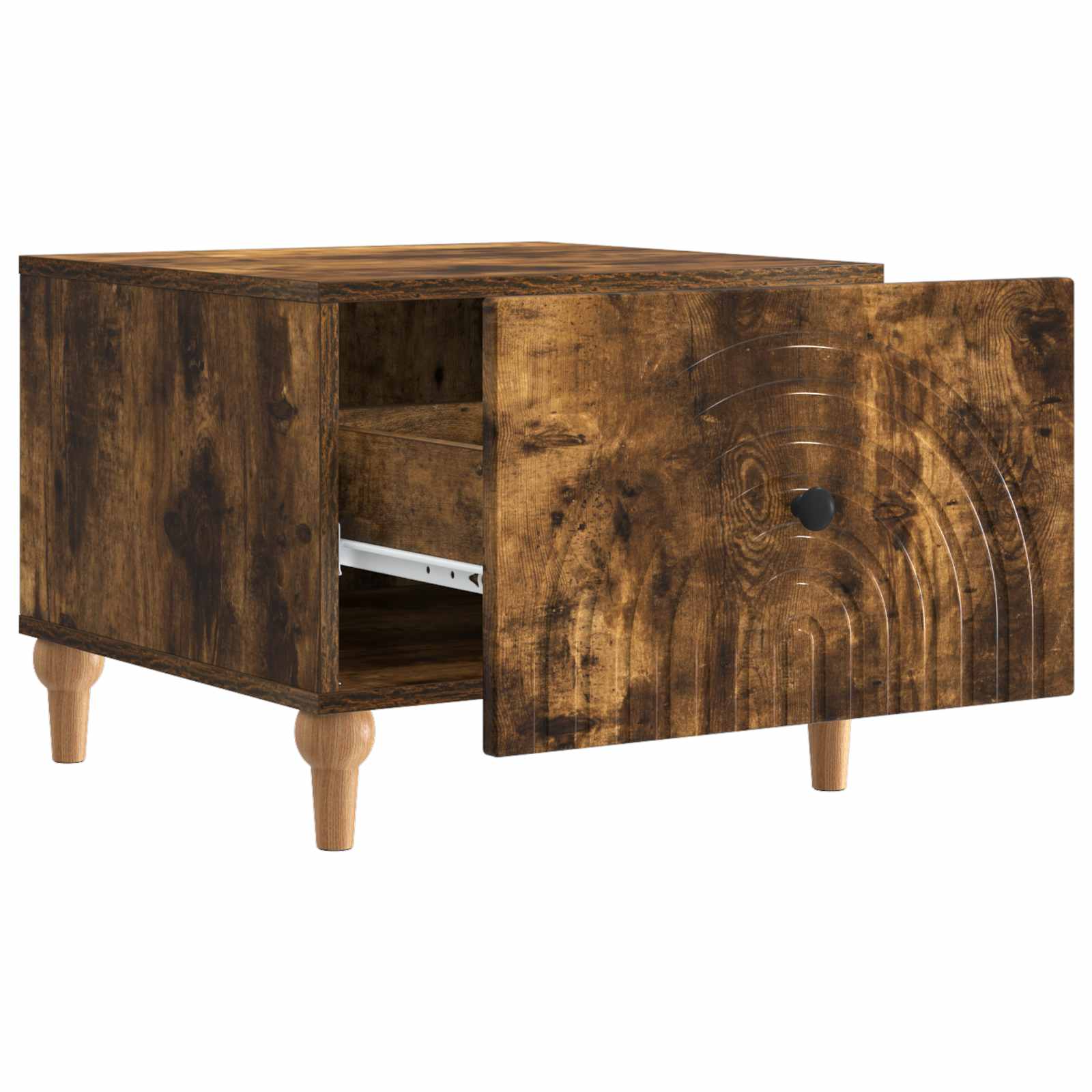 Tavolino da salotto con cassetto Rovere Fumo 49 x 50 x 40 cm | homemem39