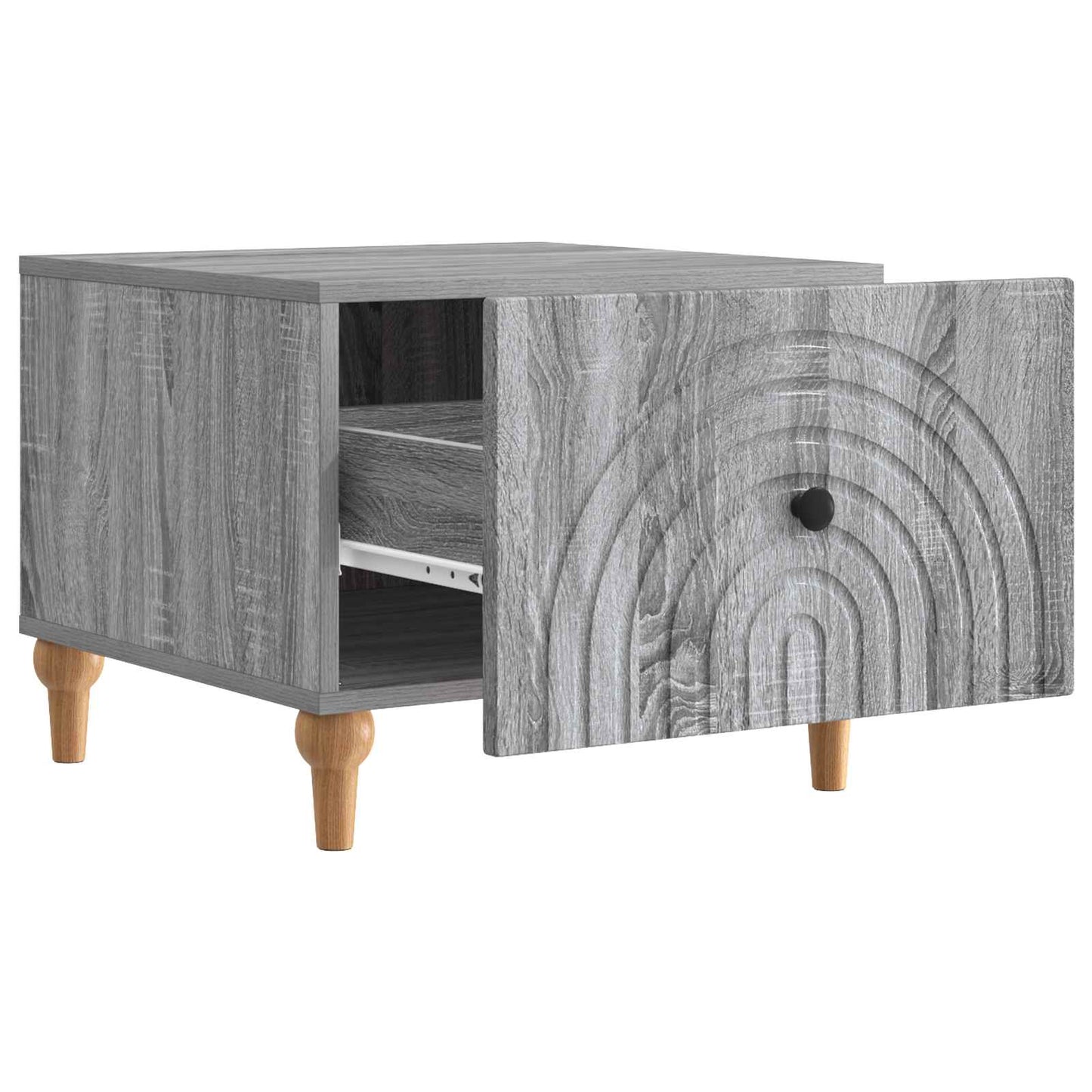 Tavolino da salotto con cassetto Grigio Sonoma 49 x 50 x 40 cm | homemem39