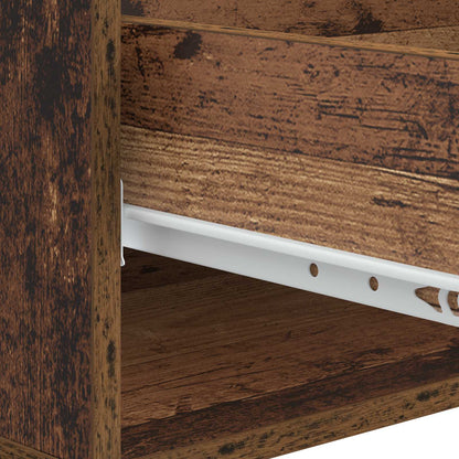 Tavolino da salotto con cassetto Legno antico 49 x 50 x 40 cm | homemem39