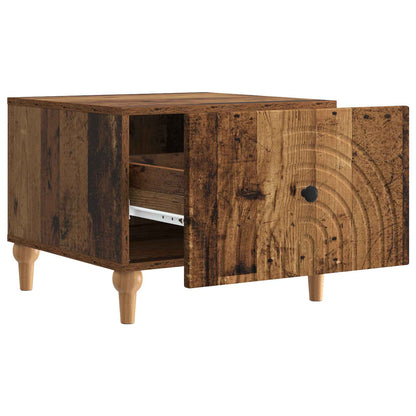 Tavolino da salotto con cassetto Legno antico 49 x 50 x 40 cm | homemem39