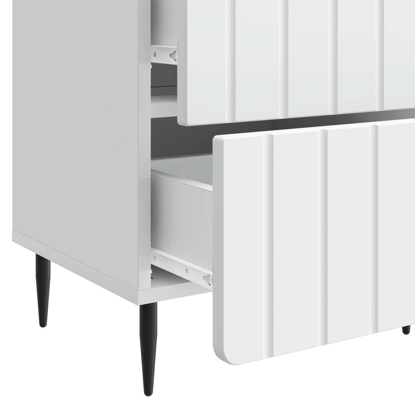 Armadio da Notte con cassetto 2 pcs Bianco 43 x 34,5 x 49,5 cm | homemem39
