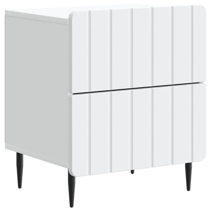 Armadio da Notte con cassetto 2 pcs Bianco 43 x 34,5 x 49,5 cm | homemem39