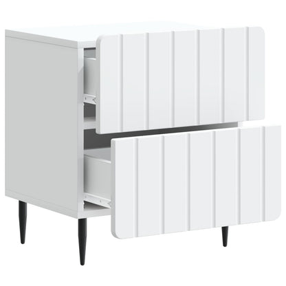 Armadio da Notte con cassetto 2 pcs Bianco 43 x 34,5 x 49,5 cm | homemem39
