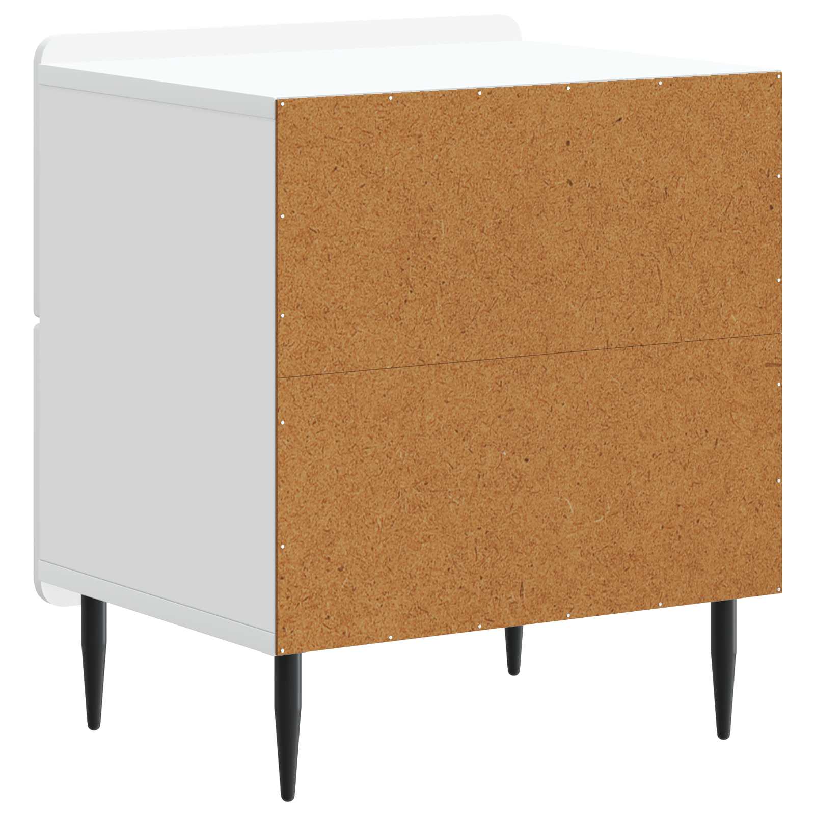 Armadio da Notte con cassetto 2 pcs Bianco 43 x 34,5 x 49,5 cm | homemem39