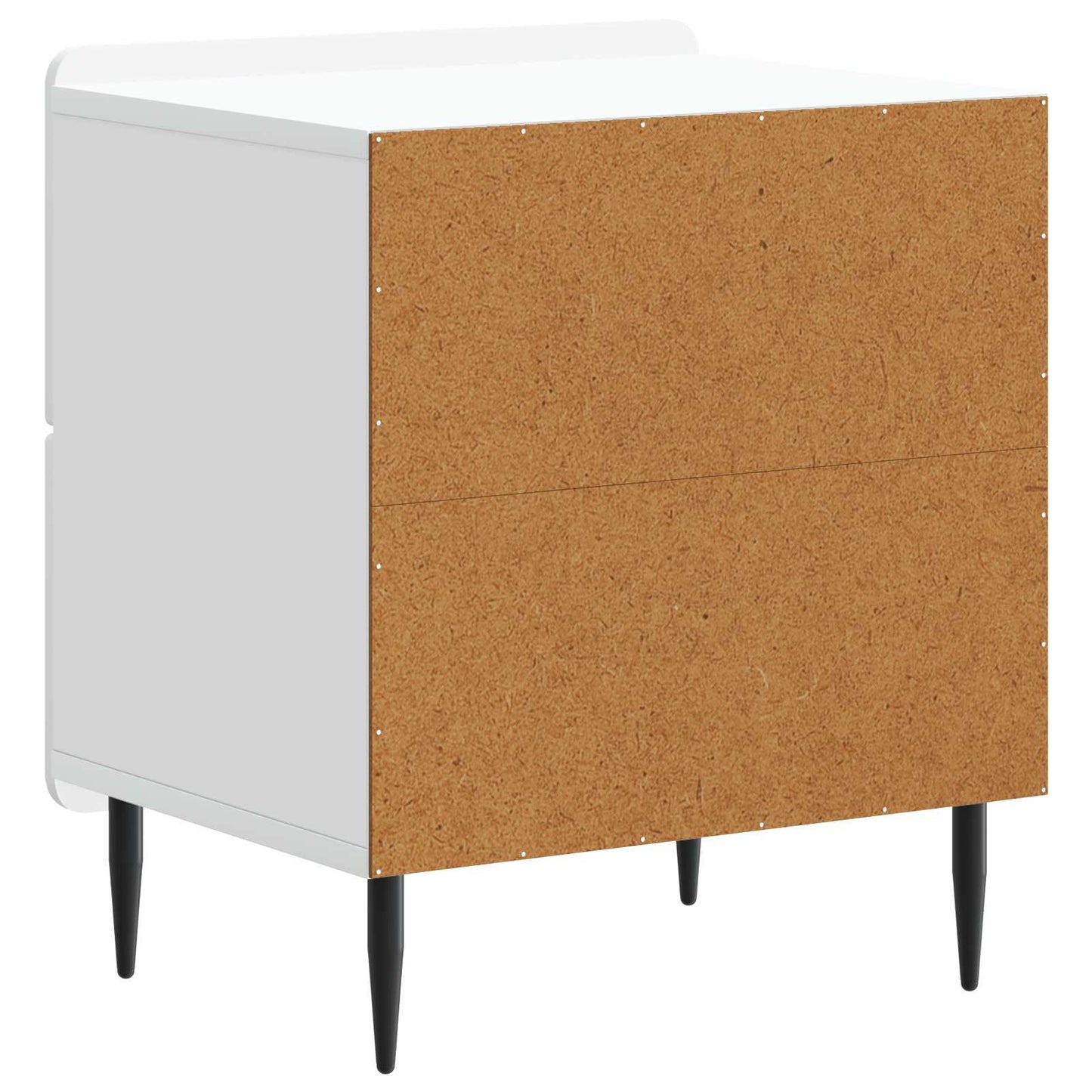Armadio da Notte con cassetto 2 pcs Bianco 43 x 34,5 x 49,5 cm