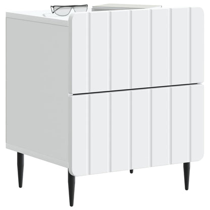 Armadio da Notte con cassetto 2 pcs Bianco 43 x 34,5 x 49,5 cm | homemem39