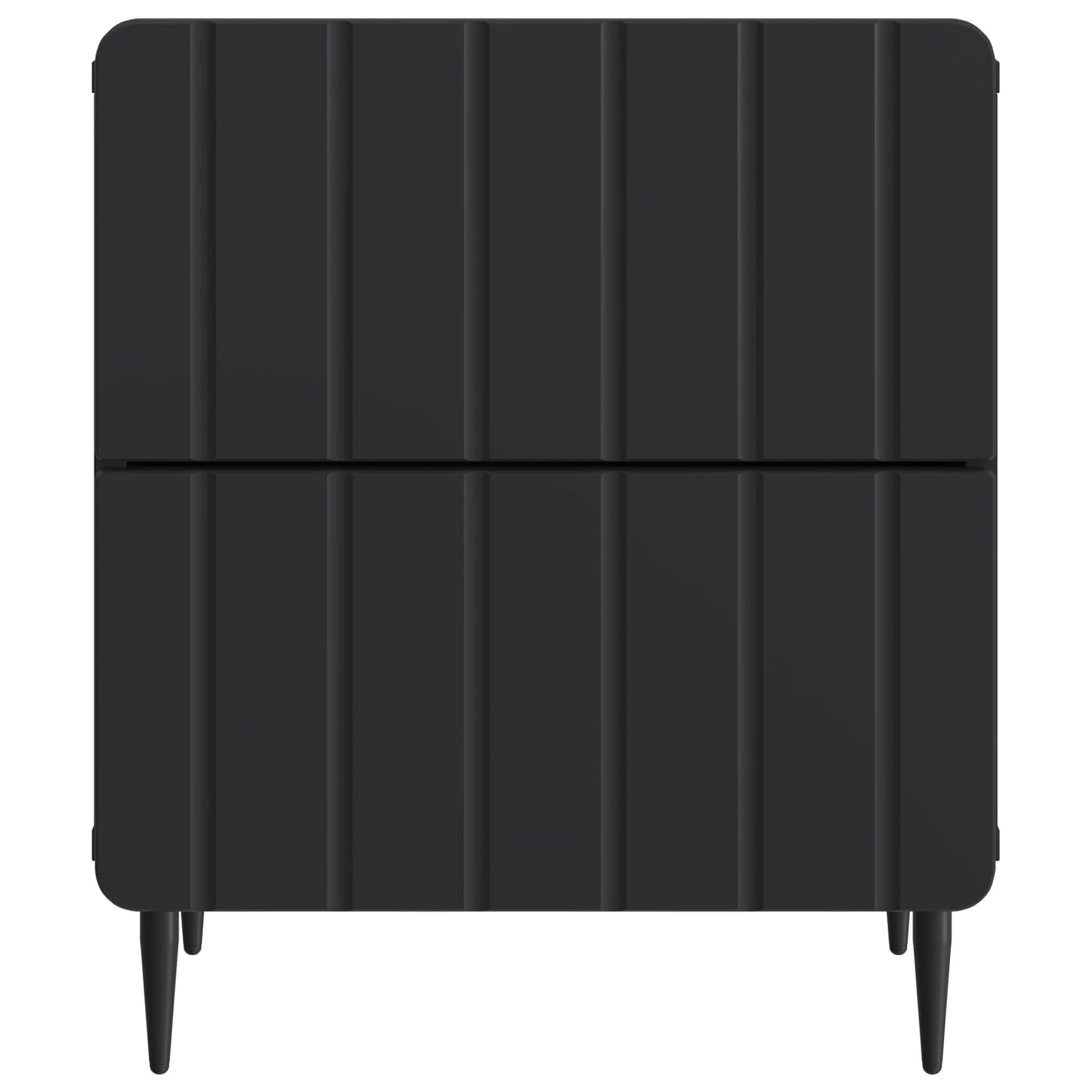 Armadio da Notte Nero 43 x 34,5 x 49,5 cm Legno ingegnerizzato