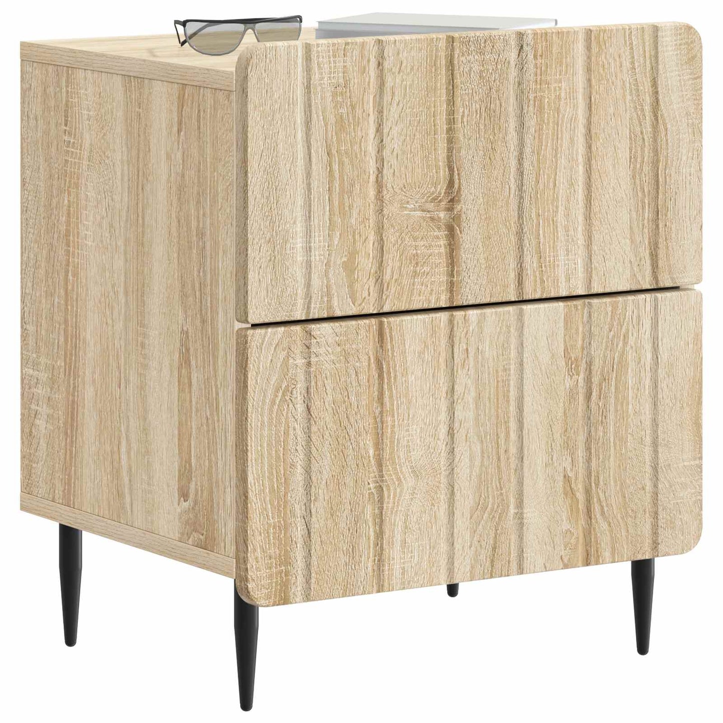 Armadio da Notte con cassetto Rovere Sonoma 43 x 34,5 x 49,5 cm