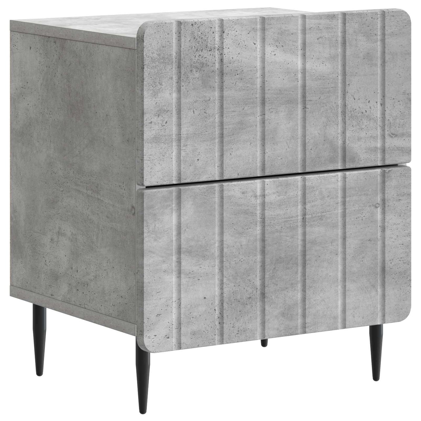 Armadio da Notte Grigio Cemento 43 x 34,5 x 49,5 cm | homemem39