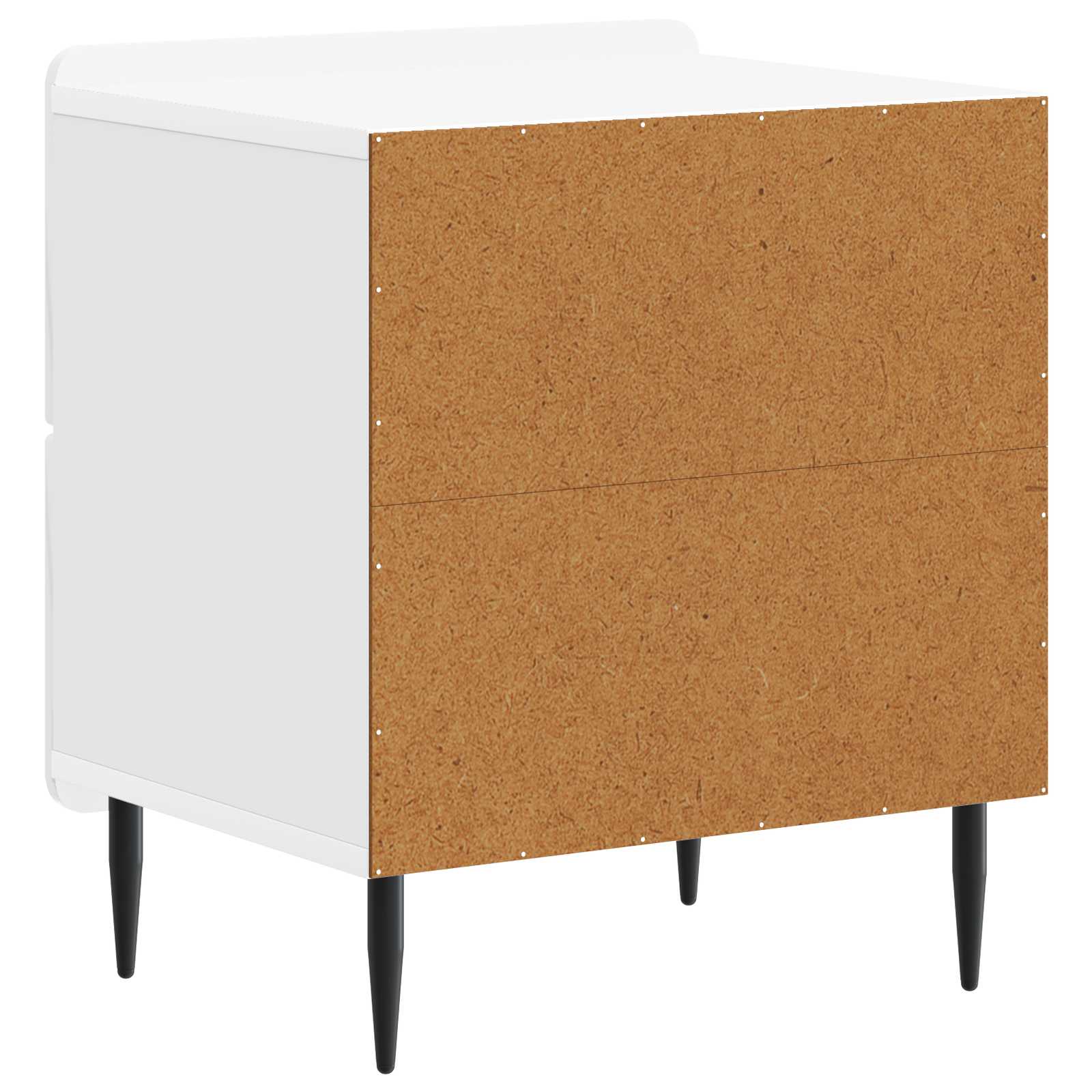 Armadio da Notte 2 pcs Bianco Lucido 43 x 34,5 x 49,5 cm | homemem39