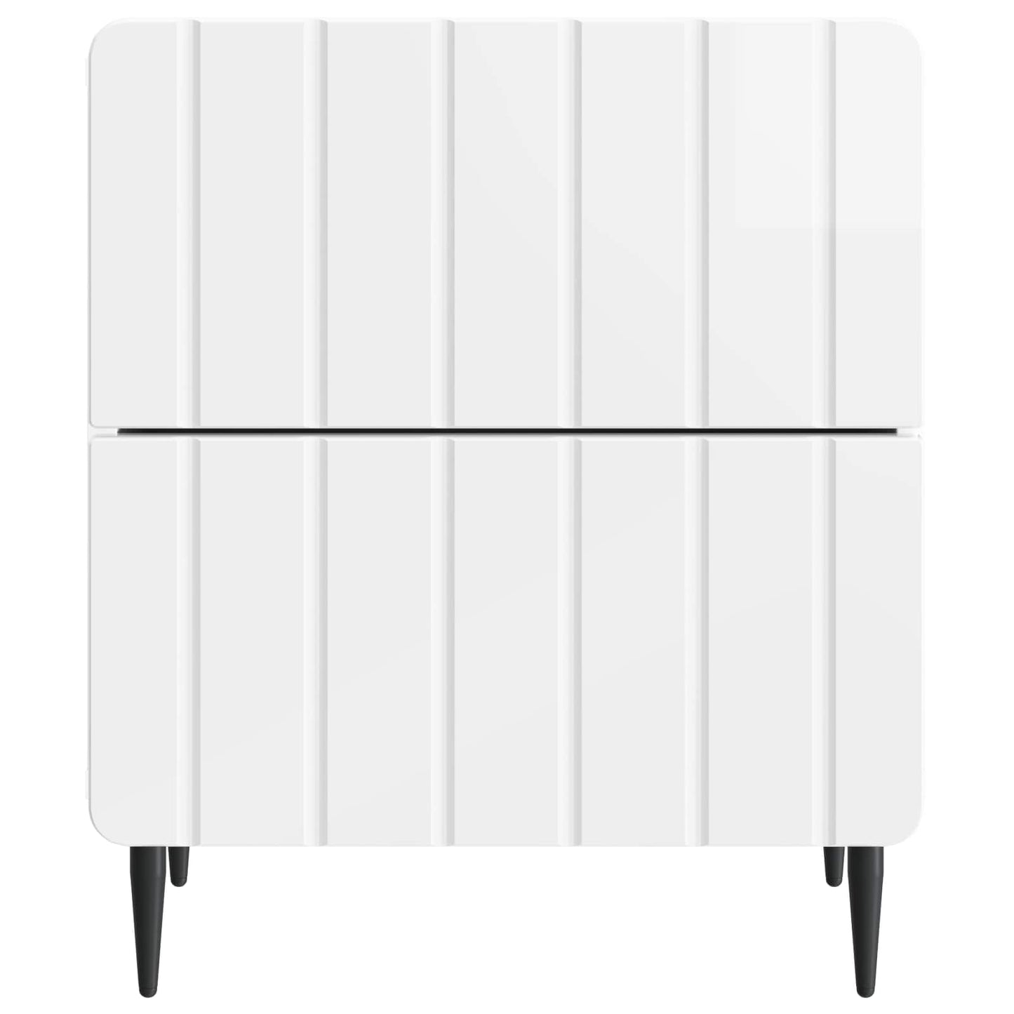 Armadio da Notte 2 pcs Bianco Lucido 43 x 34,5 x 49,5 cm | homemem39