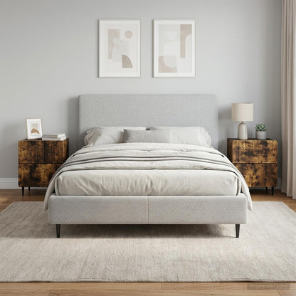 Armadio da Notte 2 pcs Rovere Fumo 43 x 34,5 x 49,5 cm