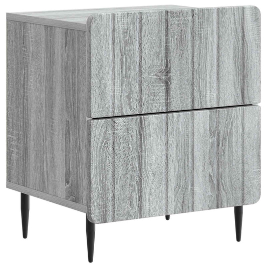 Armadio da Notte con cassetto Grigio Sonoma 43 x 34,5 x 49,5 cm