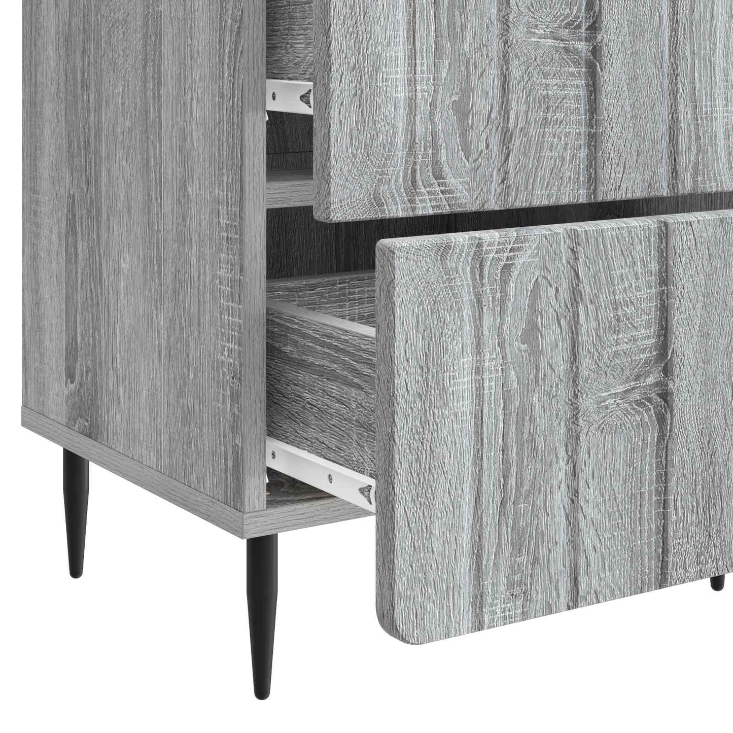 Armadio da Notte 2 pcs Grigio Sonoma 43 x 34,5 x 49,5 cm | homemem39