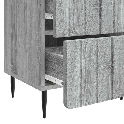 Armadio da Notte 2 pcs Grigio Sonoma 43 x 34,5 x 49,5 cm | homemem39
