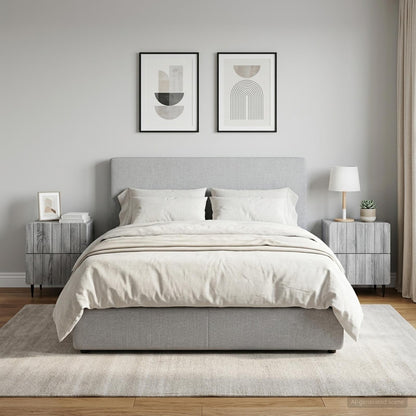 Armadio da Notte 2 pcs Grigio Sonoma 43 x 34,5 x 49,5 cm