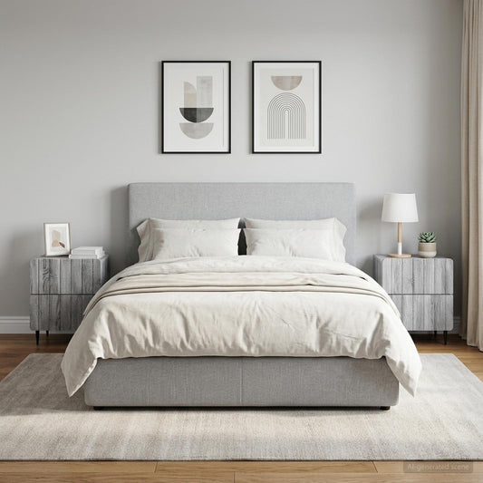 Armadio da Notte 2 pz Grigio Sonoma 43 x 34,5 x 49,5 cm