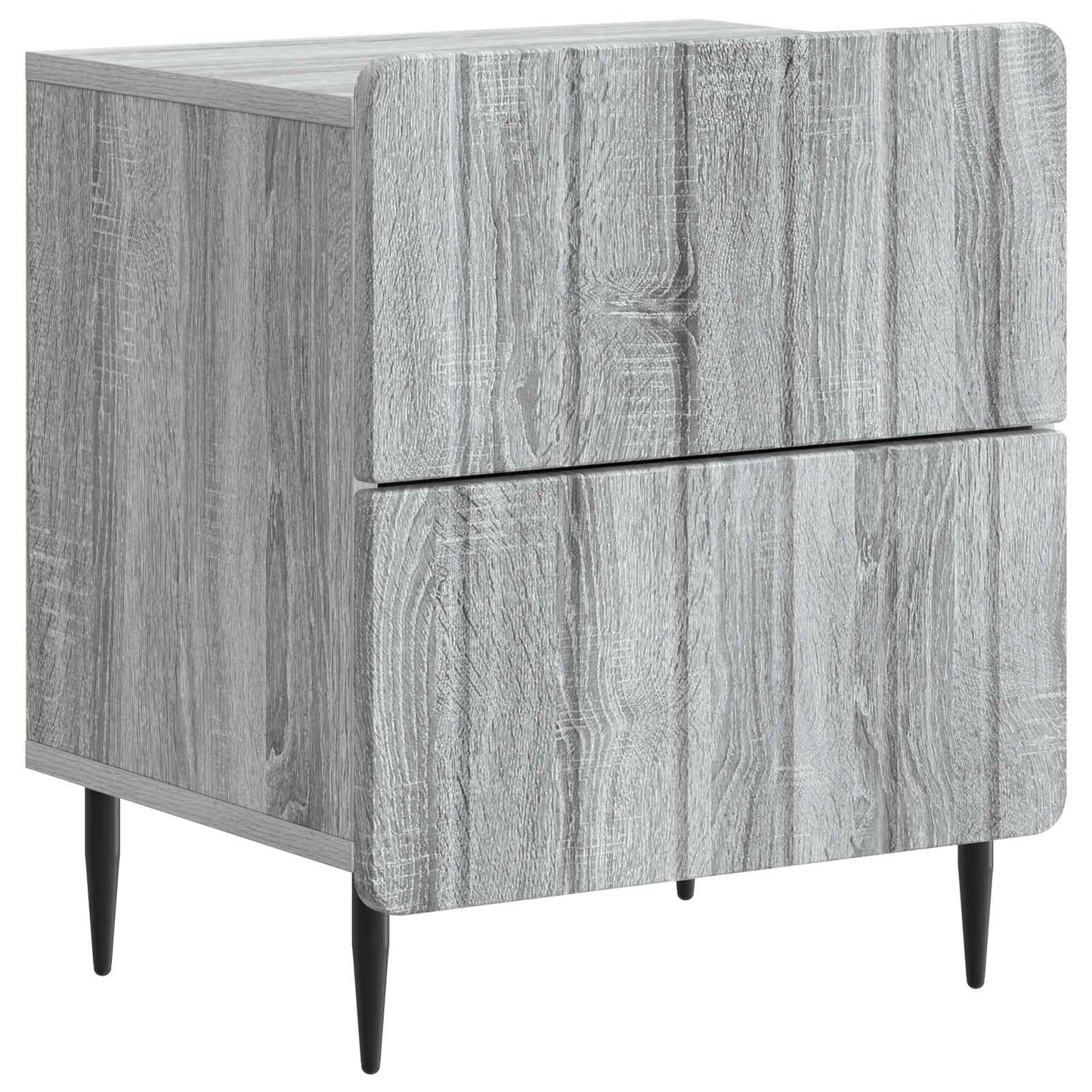 Armadio da Notte 2 pcs Grigio Sonoma 43 x 34,5 x 49,5 cm