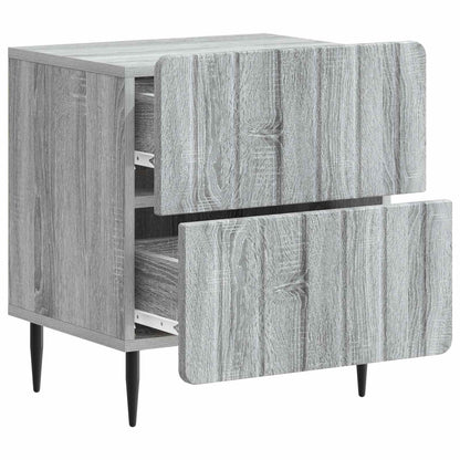 Armadio da Notte 2 pcs Grigio Sonoma 43 x 34,5 x 49,5 cm