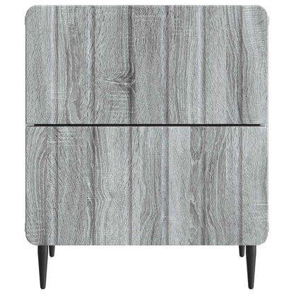 Armadio da Notte 2 pcs Grigio Sonoma 43 x 34,5 x 49,5 cm