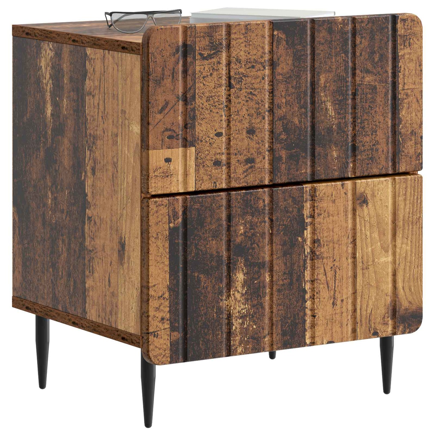 Armadio da Notte con cassetto Legno antico 43 x 34,5 x 49,5 cm