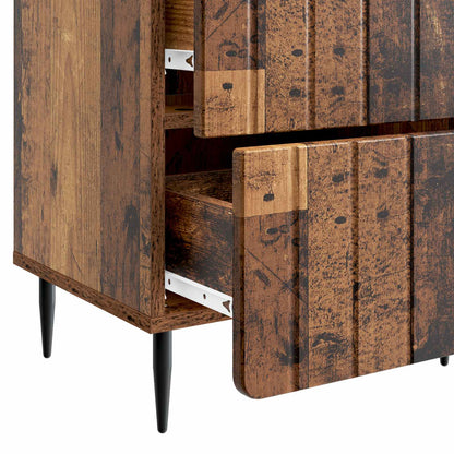 Armadio da Notte 2 pcs Legno antico 43 x 34,5 x 49,5 cm