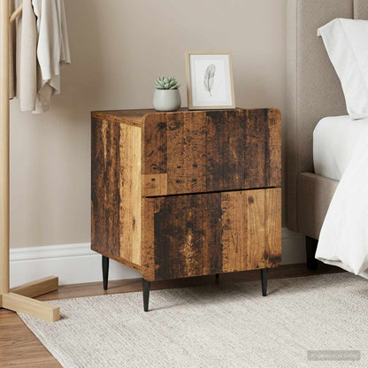 Armadio da Notte 2 pcs Legno antico 43 x 34,5 x 49,5 cm