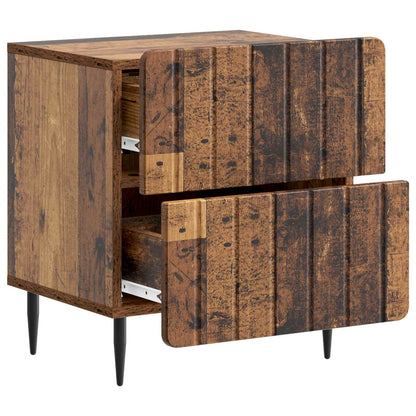 Armadio da Notte 2 pcs Legno antico 43 x 34,5 x 49,5 cm