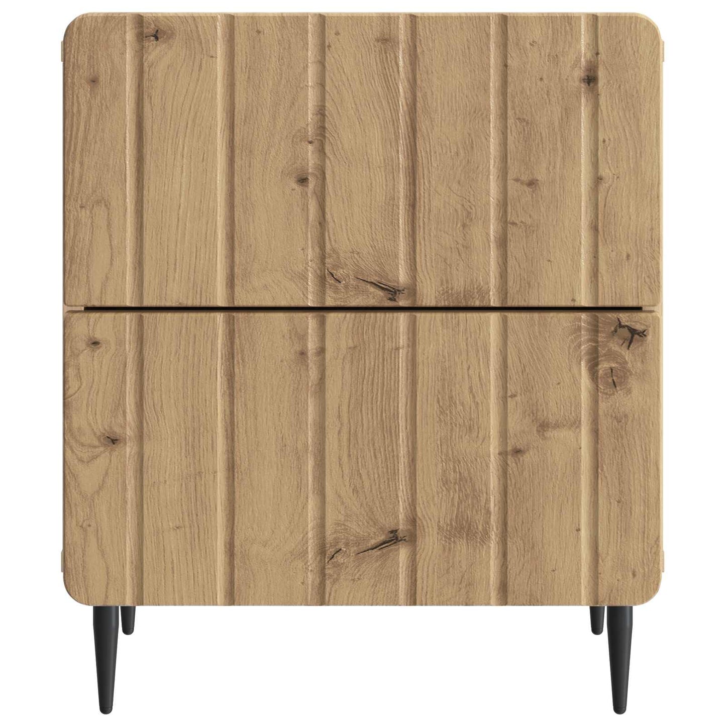 Armadio da Notte 2 pcs Rovere Artigianale 43 x 34,5 x 49,5 cm | homemem39