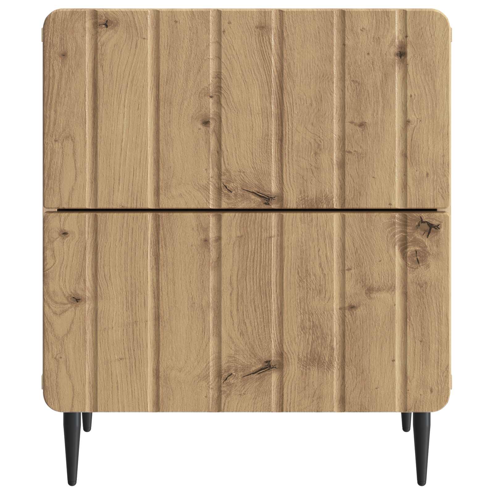 Armadio da Notte 2 pcs Rovere Artigianale 43 x 34,5 x 49,5 cm | homemem39
