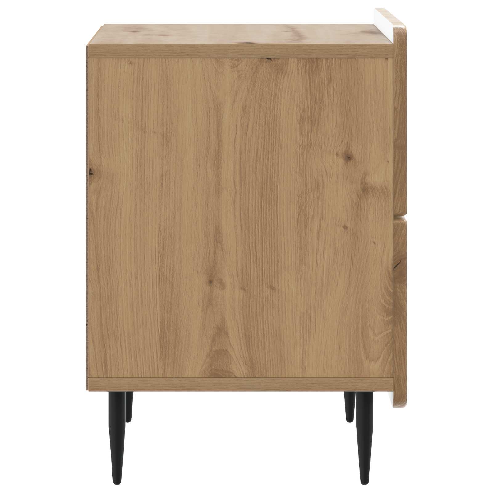 Armadio da Notte 2 pcs Rovere Artigianale 43 x 34,5 x 49,5 cm | homemem39