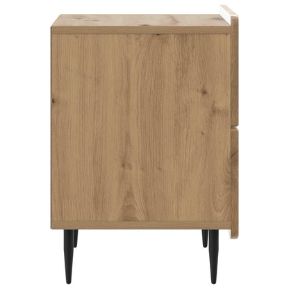 Armadio da Notte 2 pcs Rovere Artigianale 43 x 34,5 x 49,5 cm | homemem39