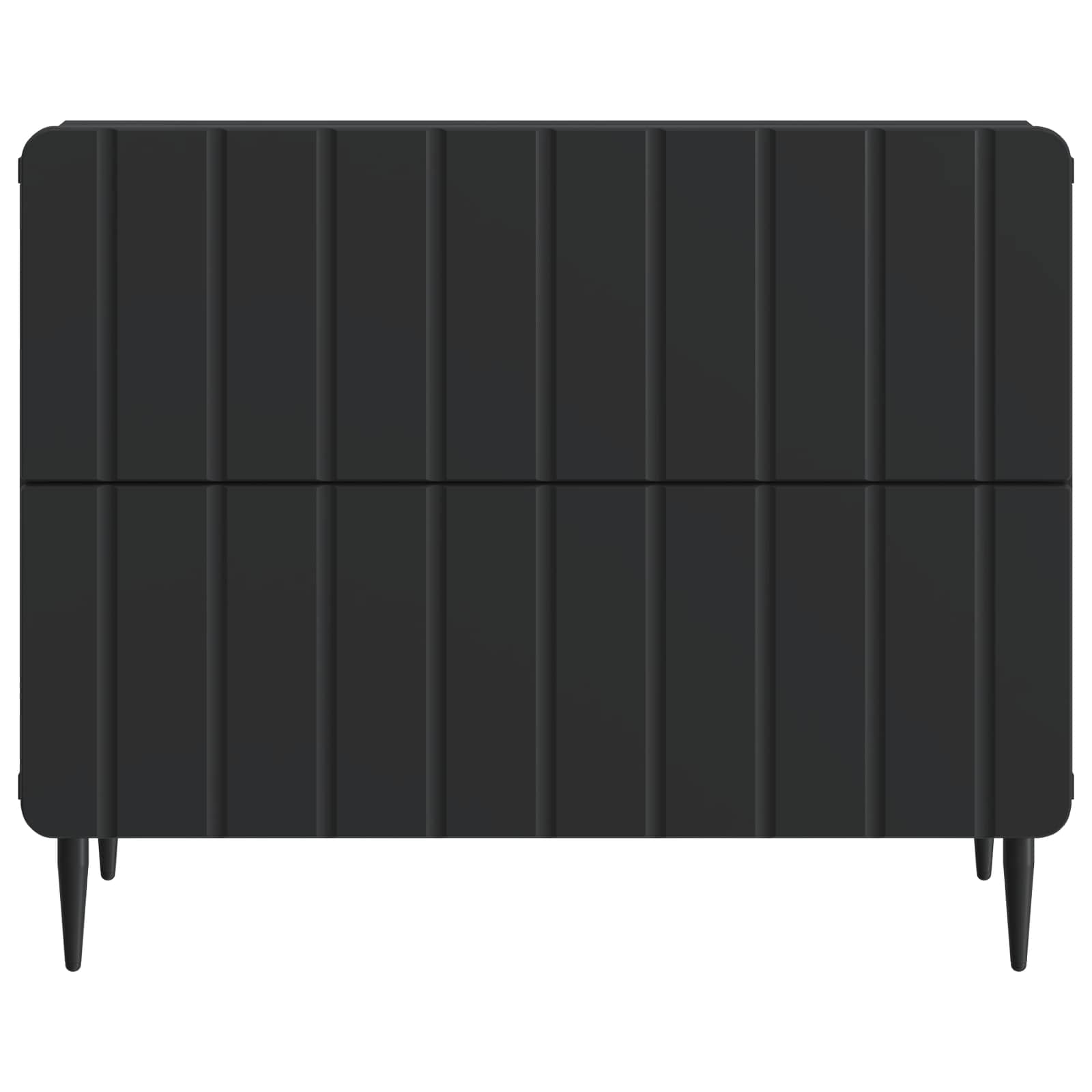 Armadio da Notte Nero 62 x 34,5 x 49,5 cm Legno ingegnerizzato | homemem39