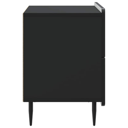 Armadio da Notte Nero 62 x 34,5 x 49,5 cm Legno ingegnerizzato | homemem39