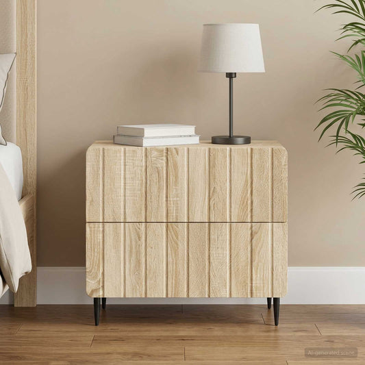 Armadio da Notte Rovere Sonoma 62 x 34,5 x 49,5 cm