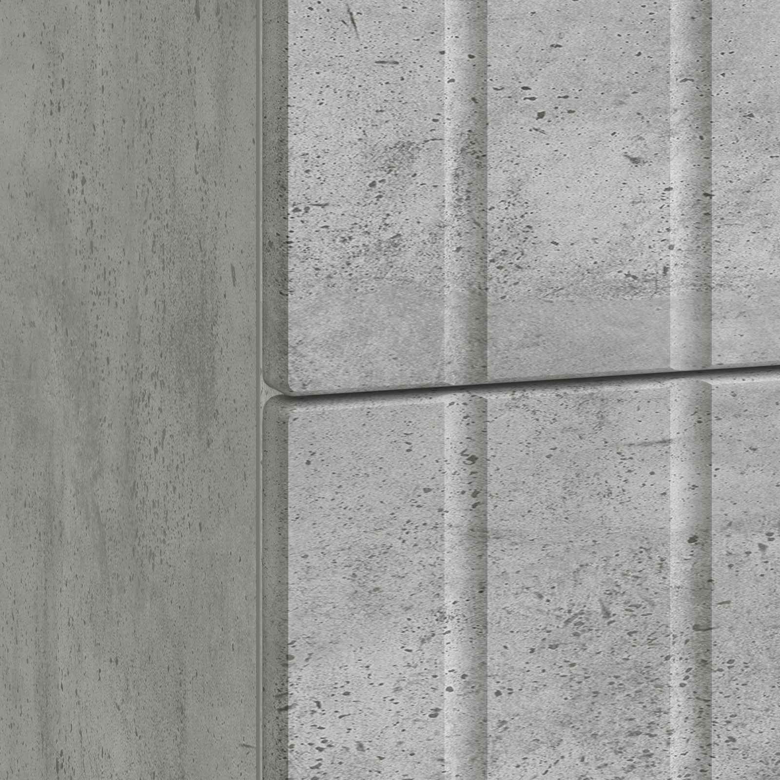 Armadio da Notte Grigio Cemento 62 x 34,5 x 49,5 cm | homemem39