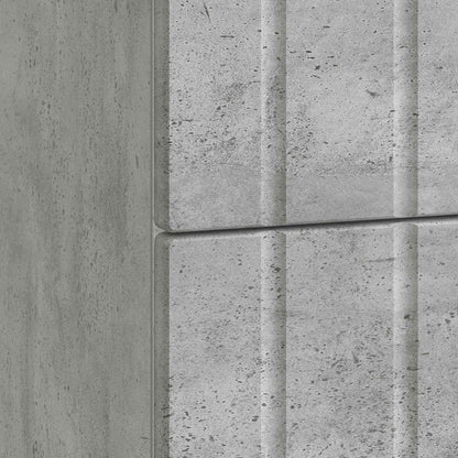 Armadio da Notte Grigio Cemento 62 x 34,5 x 49,5 cm
