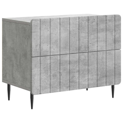 Armadio da Notte Grigio Cemento 62 x 34,5 x 49,5 cm | homemem39