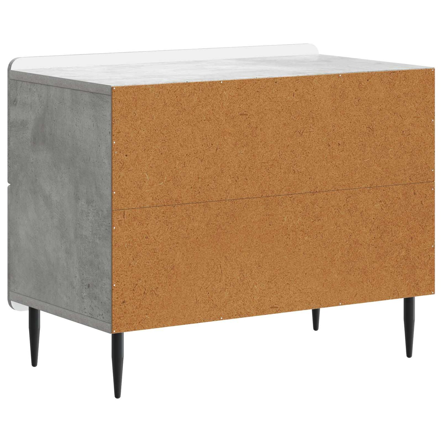 Armadio da Notte Grigio Cemento 62 x 34,5 x 49,5 cm | homemem39