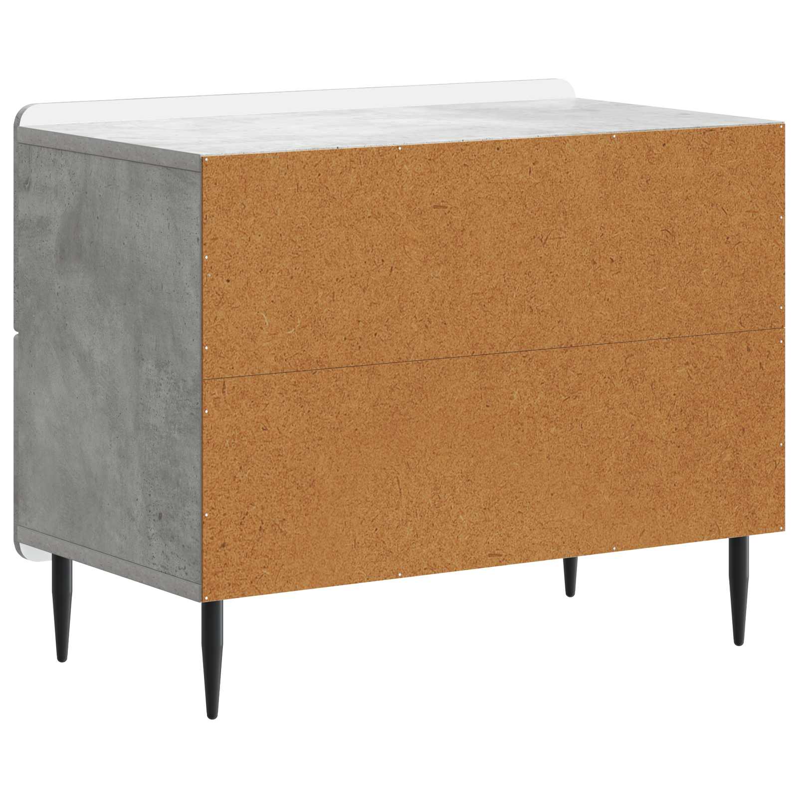Armadio da Notte Grigio Cemento 62 x 34,5 x 49,5 cm | homemem39