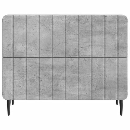 Armadio da Notte Grigio Cemento 62 x 34,5 x 49,5 cm