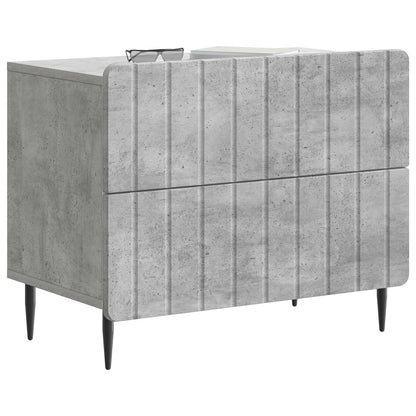 Armadio da Notte Grigio Cemento 62 x 34,5 x 49,5 cm | homemem39