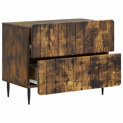 Armadio da Notte Rovere Fumo 62 x 34,5 x 49,5 cm | homemem39