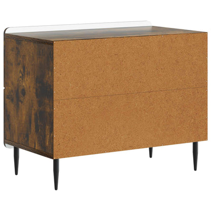Armadio da Notte Rovere Fumo 62 x 34,5 x 49,5 cm | homemem39