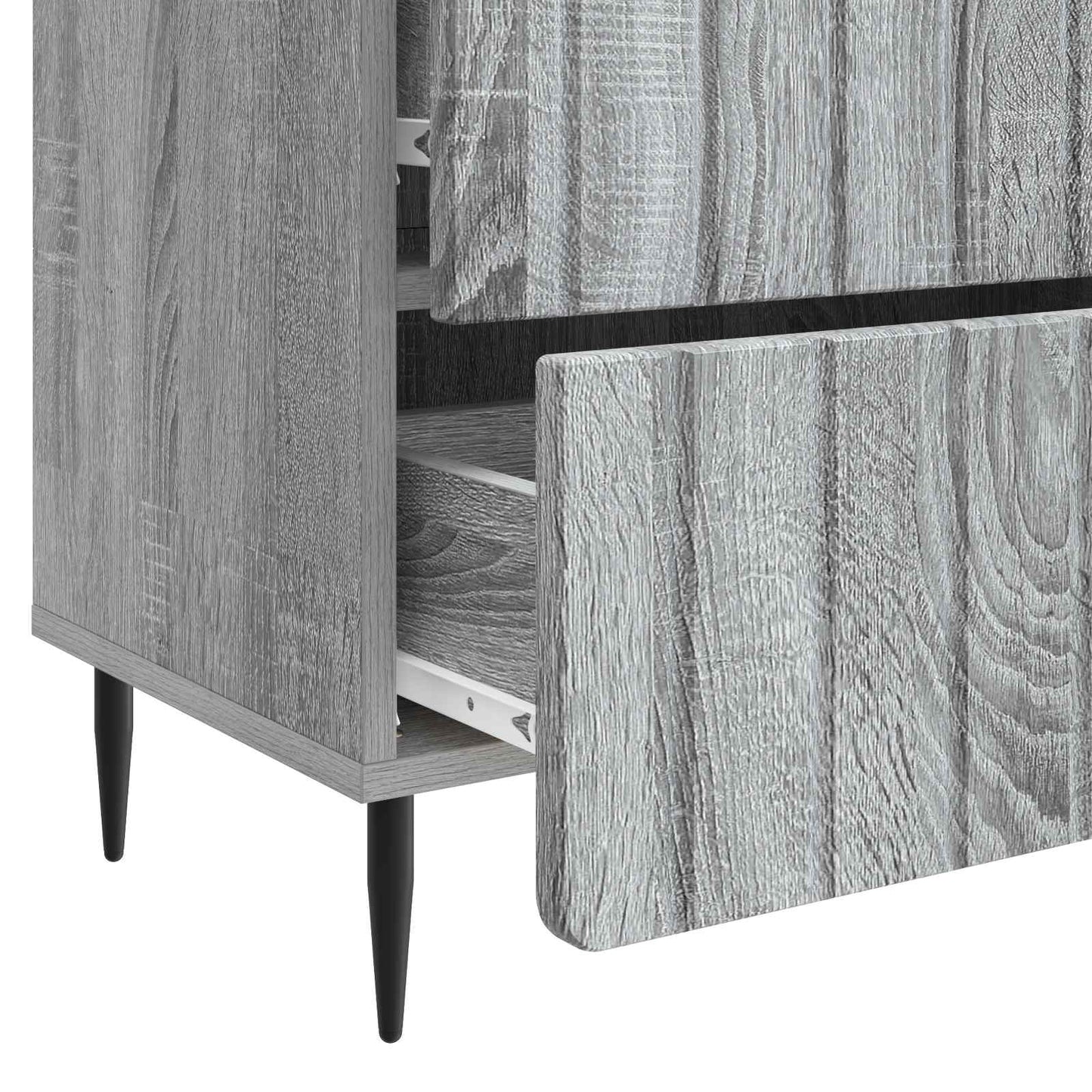 Armadio da Notte con cassetto Grigio Sonoma 62 x 34,5 x 49,5 cm | homemem39